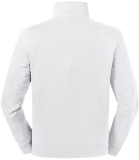 Russell Athletic Russell Heren Authentieke Zip Neck Sweatshirt (Wit) - maat XS