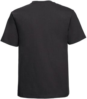 Russell Athletic Russell Heren Klassiek Gekamd Katoen Zwaargewicht T-shirt (Zwart) - 4XL