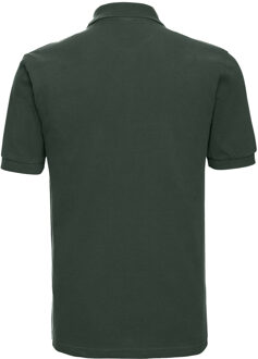 Russell Athletic Russell Heren Klassiek Piqué Katoenen Polo Shirt (Fles groen) - L