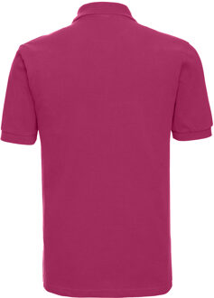 Russell Athletic Russell Heren Klassiek Piqué Katoenen Polo Shirt (Fuchsia) - maat L