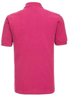 Russell Athletic Russell Heren Klassiek Piqué Katoenen Polo Shirt (Fuchsia) - XL