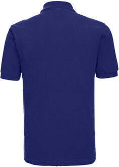 Russell Athletic Russell Heren Klassiek Piqué Katoenen Polo Shirt (Helder Koningsblauw) - maat S Navy/blauw