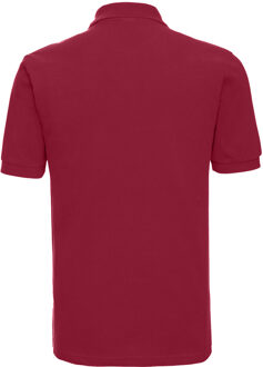 Russell Athletic Russell Heren Klassiek Piqué Katoenen Polo Shirt (Klassiek rood) - XL