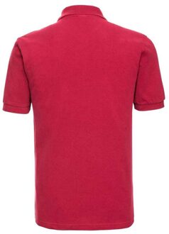 Russell Athletic Russell Heren Klassiek Piqué Katoenen Polo Shirt (Klassiek rood)