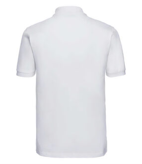 Russell Athletic Russell Heren Klassiek Piqué Katoenen Polo Shirt (Wit) - maat XL