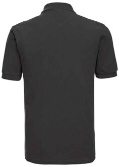 Russell Athletic Russell Heren Klassiek Piqué Katoenen Polo Shirt (Zwart) - maat 3XL