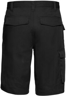 Russell Athletic Russell Heren Korte Broek in Polycotton Twill (Zwart) - 44 Normaal
