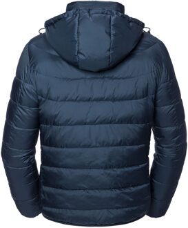 Russell Athletic Russell Heren Nano Gewatteerd jack met capuchon (Franse marine) Navy - S