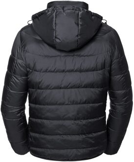Russell Athletic Russell Heren Nano Gewatteerd jack met capuchon (Zwart) - maat 4XL