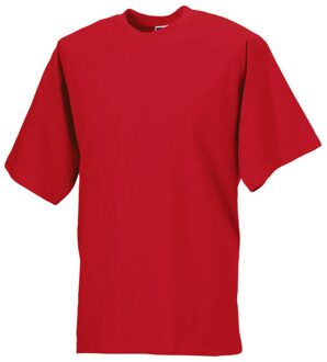 Russell Athletic Russell Heren Organisch T-Shirt met korte mouwen (Klassiek rood) - maat 2XL