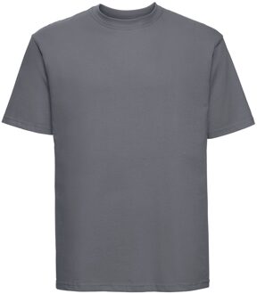 Russell Athletic Russell Heren Organisch T-Shirt met korte mouwen (Konvooi Grijs) Donkergrijs - XS