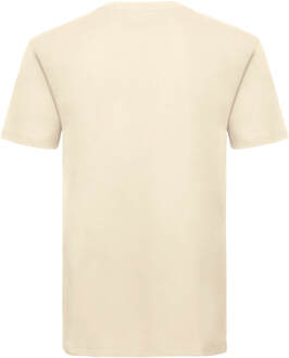 Russell Athletic Russell Heren Organisch T-Shirt met korte mouwen (Natuurlijk) - maat M Naturel