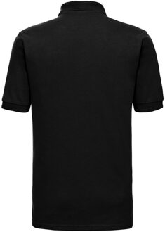 Russell Athletic Russell Heren Piqué slijtvast poloshirt (Zwart) - 6XL