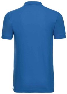 Russell Athletic Russell Heren Piqué Stretch Poloshirt (Azuurblauw) - maat L