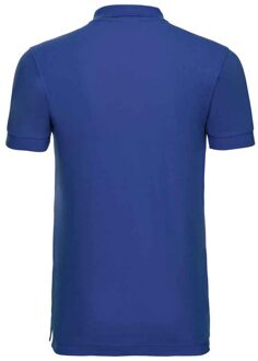 Russell Athletic Russell Heren Piqué Stretch Poloshirt (Helder Koningsblauw) - maat M Navy/blauw