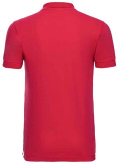 Russell Athletic Russell Heren Piqué Stretch Poloshirt (Klassiek rood) - maat 3XL