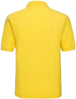 Russell Athletic Russell Heren Polycotton Pique Poloshirt (Geel) - XL