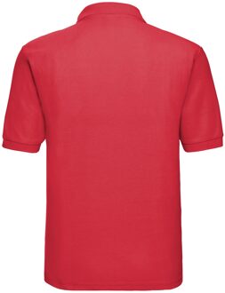 Russell Athletic Russell Heren Polycotton Pique Poloshirt (Helder rood) - 2XL