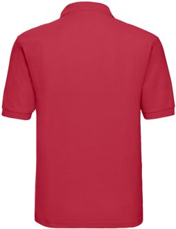 Russell Athletic Russell Heren Polycotton Pique Poloshirt (Klassiek rood) - maat L