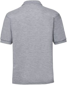 Russell Athletic Russell Heren Polycotton Pique Poloshirt (Licht Oxford) - maat S Grijs
