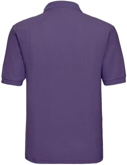 Russell Athletic Russell Heren Polycotton Pique Poloshirt (Paars) - XS