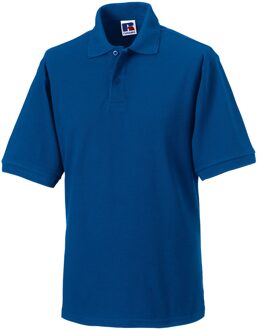 Russell Athletic Russell Heren Polycotton Pique Slijtvast Poloshirt (Helder Koningsblauw) Navy/blauw - L