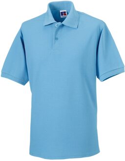 Russell Athletic Russell Heren Polycotton Pique Slijtvast Poloshirt (Hemelsblauw) - 2XL
