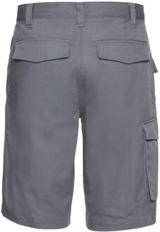 Russell Athletic Russell Heren Polycotton Werkshorts (Konvooi Grijs) Donkergrijs - 36 Normaal