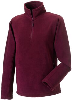 Russell Athletic Russell Heren Quarter Zip Fleece Top (Bourgondië) Bourgogne - S