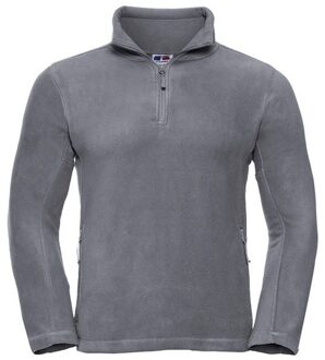 Russell Athletic Russell Heren Quarter Zip Fleece Top (Konvooi Grijs) - maat S Donkergrijs