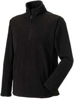 Russell Athletic Russell Heren Quarter Zip Fleece Top (Zwart) - XS