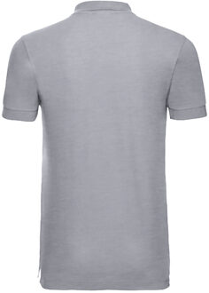 Russell Athletic Russell Heren Rekken Korte Mouw Poloshirt (Licht Oxford) - maat L Grijs