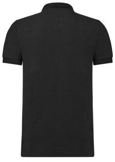 Russell Athletic Russell Heren Rekken Korte Mouw Poloshirt (Zwart) - maat L