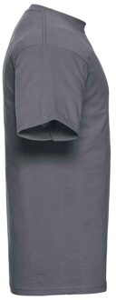 Russell Athletic Russell Heren Ringspun Cotton Classic T-shirt (Konvooi Grijs) - maat XL Donkergrijs