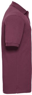 Russell Athletic Russell Heren Ripple Collar & Manchet Poloshirt met korte mouwen (Bourgondië) Bourgogne - XS