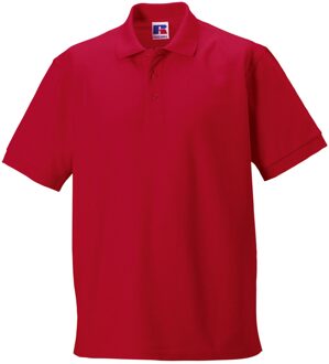 Russell Athletic Russell Heren Ultimate Klassiek Katoenen Poloshirt (Klassiek rood) - 4XL