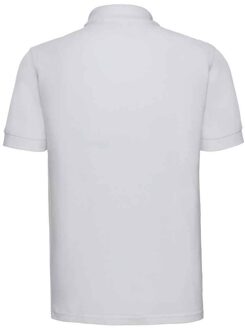 Russell Athletic Russell Heren Ultimate Piqué Katoen Poloshirt (Wit) - maat 4XL