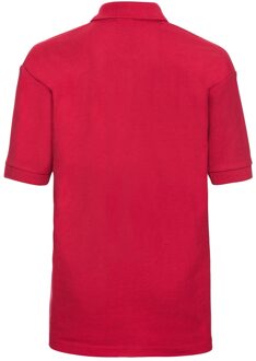 Russell Athletic Russell Kinder/Kids Poloshirt (Klassiek rood) - maat 7-8J / 122-128cm