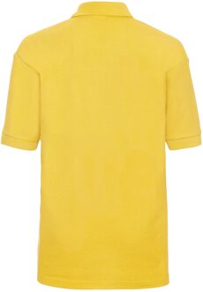 Russell Athletic Russell Kinder/Kinder Piqué Poloshirt (Geel) - maat 3-4J / 98-104cm