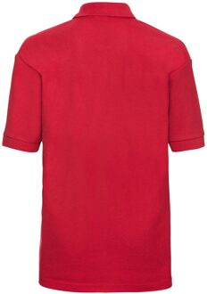 Russell Athletic Russell Kinder/Kinder Piqué Poloshirt (Helder rood) - maat 5-6J / 110-116cm