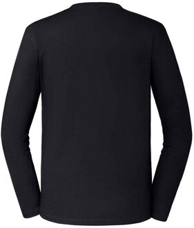 Russell Athletic Russell Unisex Klassiek T-shirt met lange mouwen voor volwassenen (Zwart)