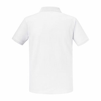 Russell Athletic Russell Volwassen Unisex Authentic Eco Poloshirt (Wit) - maat M
