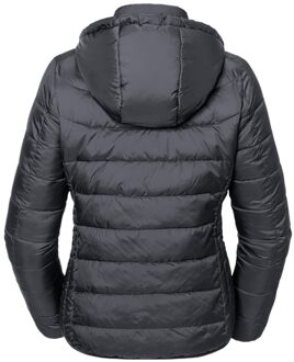 Russell Athletic Russell Volwassenen Unisex Hooded Nano Jacket (Zwart)