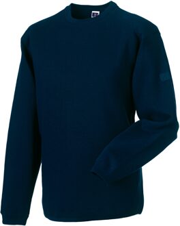 Russell Athletic Russell Werkkleding Heren Bemanning Hals Set In Sweatshirt Top (Franse marine) - maat XS Navy