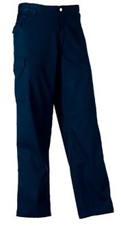Russell Athletic Russell Werkkleding Heren Polycotton Twill Broek / Broek (Lang) (Franse marine) Navy - 32W/34L