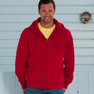 Russell Authentic Zipped Hood Rood,Zwart,Roze,Wit,Grijs,Blauw,Groen - X-Small,Small,Medium,Large,X-Large,XX-Large,3XL,4XL,5XL