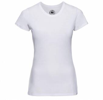 Russell Dames T-shirt - Kleur: Wit, Maat: XS