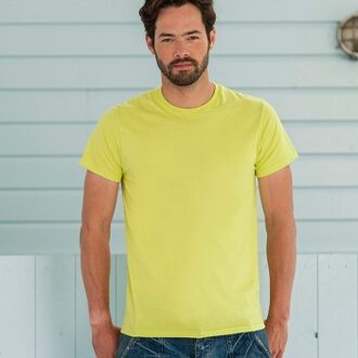 Russell Mens Slim Fit T * Actie * Blauw,Lila,Rood,Geel,Zwart,Groen,Grijs,Roze,Wit - Medium