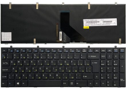 Russische Keyboard voor DNS Clevo W350 W350ST W350SK W370 W370ST W670 W350SKQ W350STQ MP-12A36SU-4301W 6-80-W37S0-281-1 W355SSQ RU