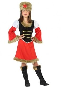 Russische Kozakken verkleed jurk/kostuum voor meisjes - Rusland thema - carnavalskleding - voordelig geprijsd 116 (5-6 jaar)